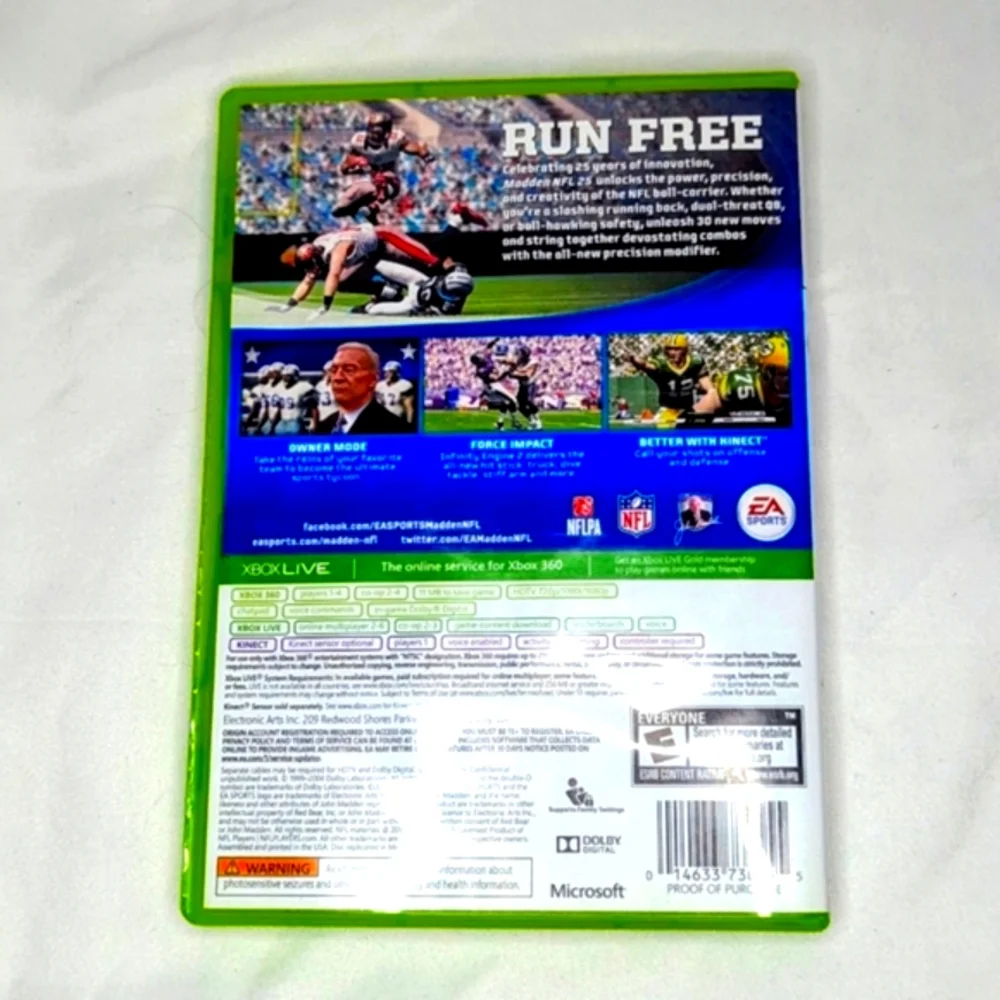 Xbox 360 Madden 25 Game